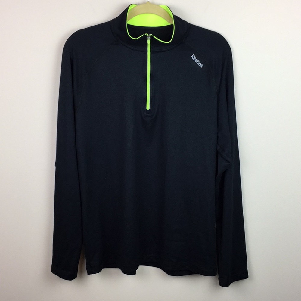 Reebok - Run 1/4 Zip Long Sleeve Pullover Top